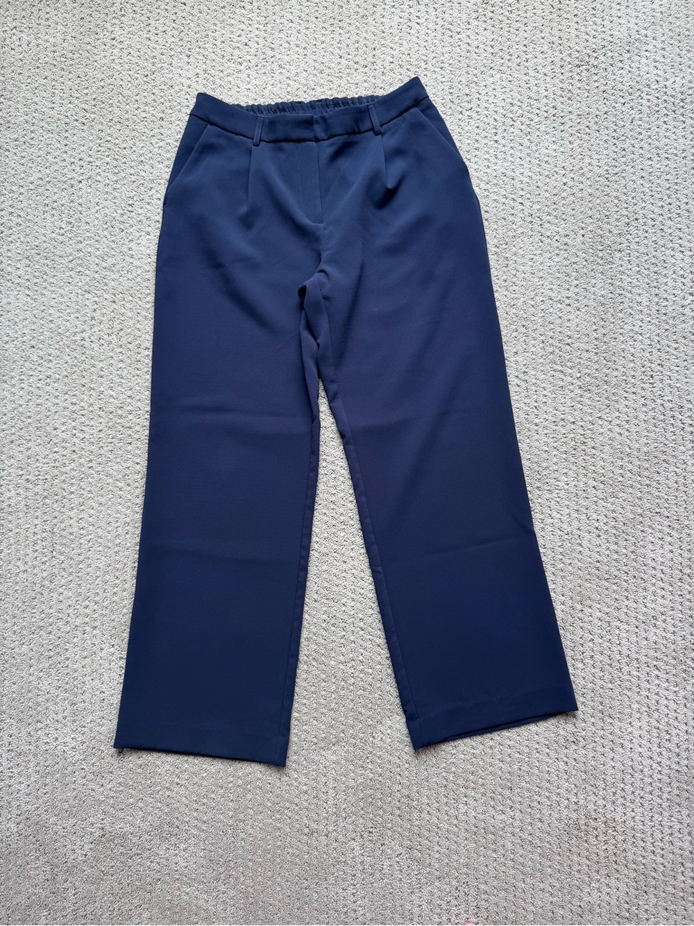 DKNY Women’s Navy Wide-Leg Work Pants